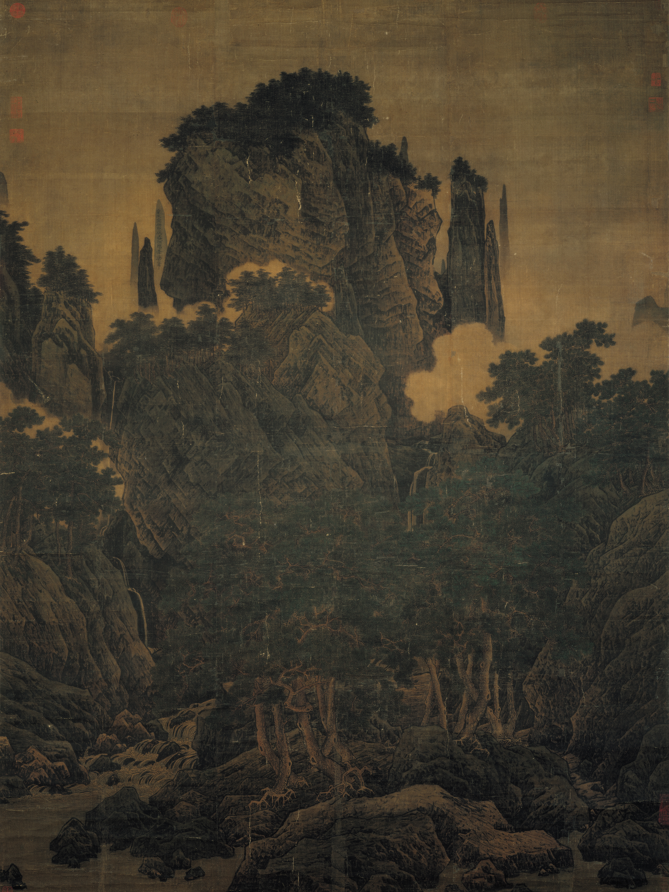 李唐《万壑松风图》